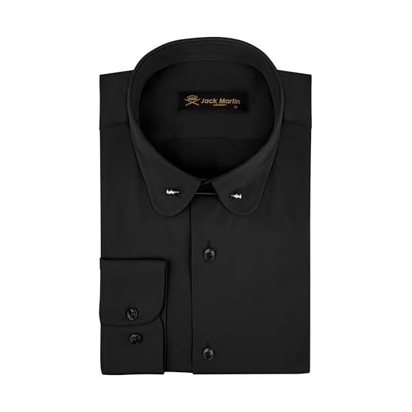 Men's Club Collar Dress Shirt with Pin Collar Bar | Long Sleeve | Button-Up Stylish Formal