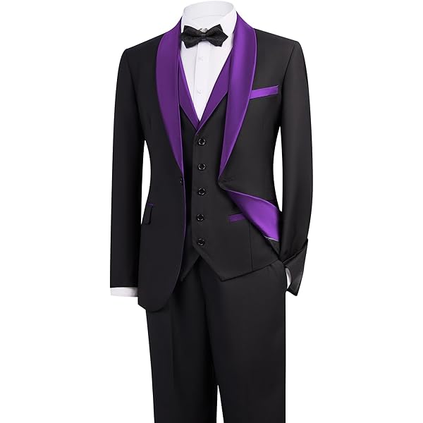 Men's Suit 3-Piece Slim Fit Shawl Lapel Wedding Tuxedo Formal/Casual Blazer Jacket, Waistcoat, Pants Set