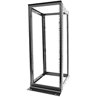 4-Post 27U Open Frame Server Rack for 19" IT Network Equipment & A/V Devices，22"-34" Adjustable Depth，Heavy Duty Free Standing Rack for Servers & AV Gear 4POST-N27U