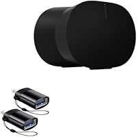 Cable Compatible with Sonos Era 300 - USB-C to A PortChanger (2-Pack), USB Type-C OTG USB Portable Keychain - Slate Black